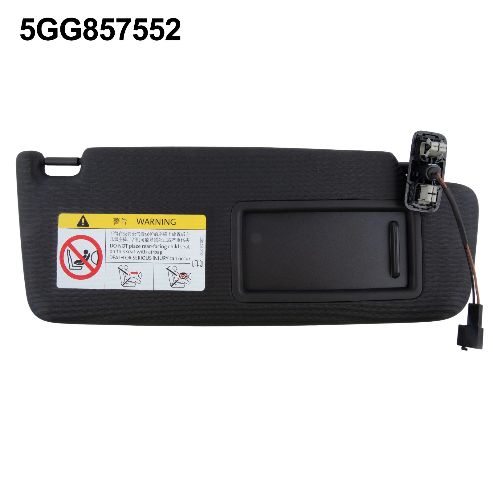 Makeup Mirror Integrated Car Sun Visor for For Golf MK7 (2014 2017) Compatible with Part No 5GG857551 5GG857552