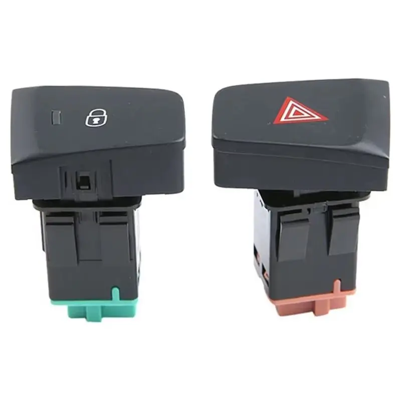 AU65-For Peugeot 301 For Citroen Low Configuration Range C-Elysee Door Lock Switch 98016534ZD 98016515ZD For Danger Signal Light