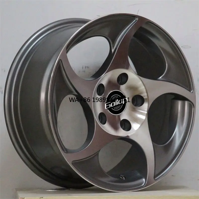 Gallop ET20-30 15-Inch High Quality Alloy Wheel Rim New 4/5*100-114.3 Machine Face Finish Aftermarket Passenger Car Wheels 30mm