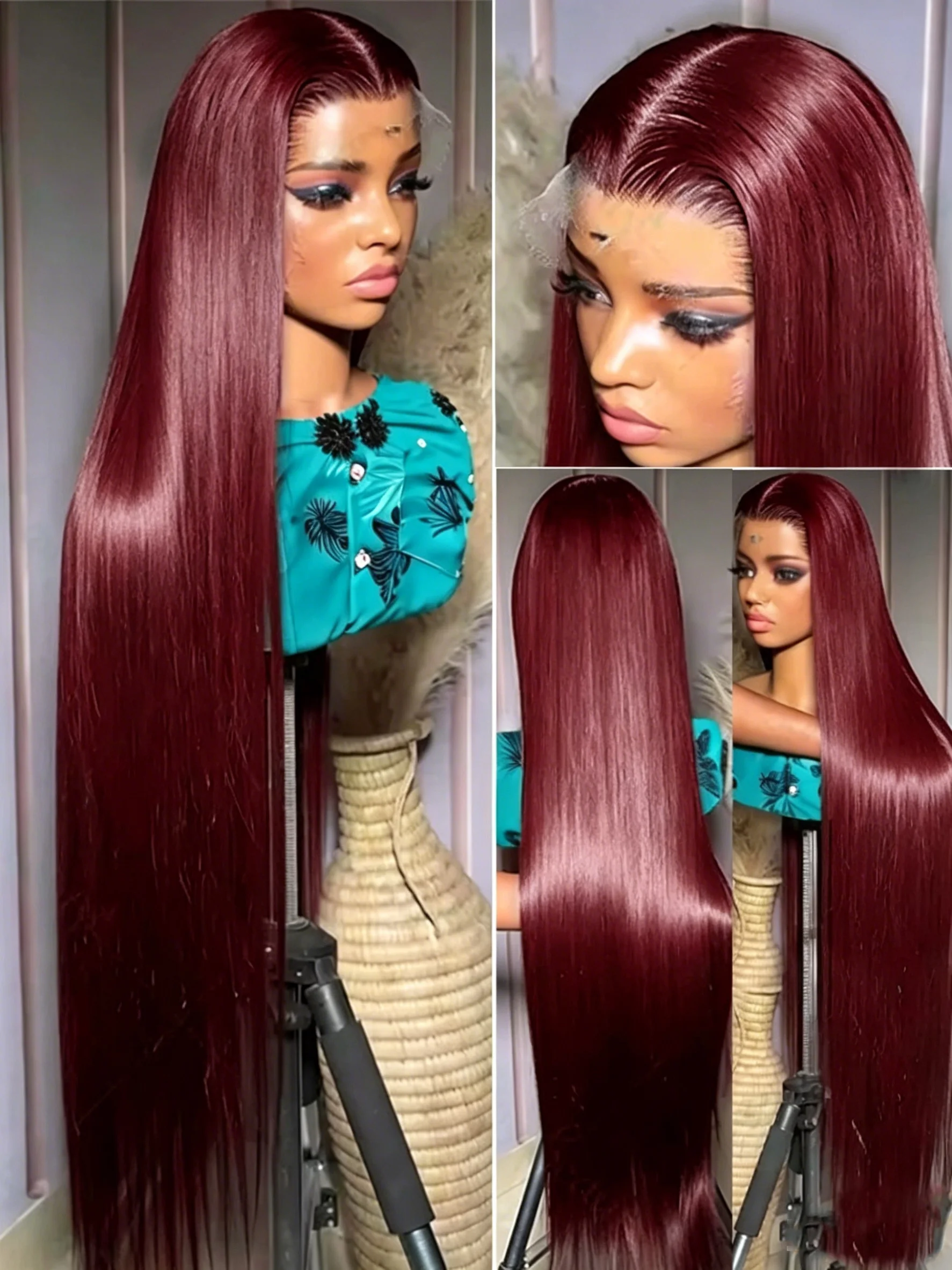 250-density-human-hair-99j-burgundy-13x6-hd-lace-frontal-wig-13x4-brazilian-bone-straight-red-lace-front-wigs-40inch-pre-plucke