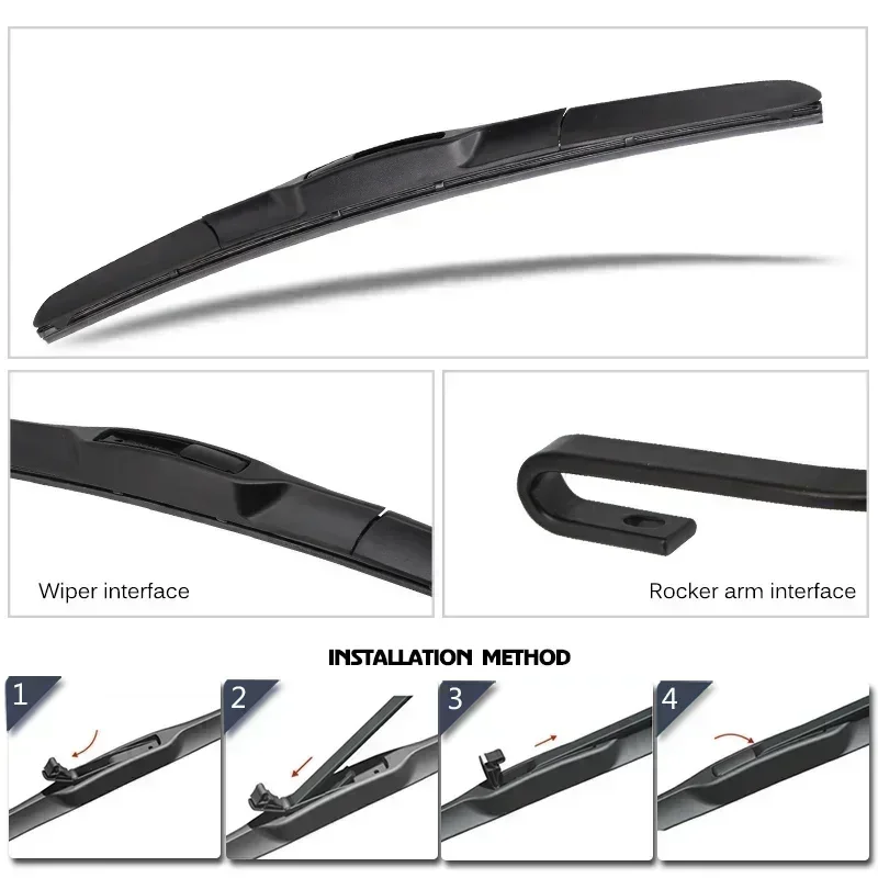 Car Wiper Blades For Audi 100 1991 1992 1993 1994 Windshield Windscreen Front Window Blades 22