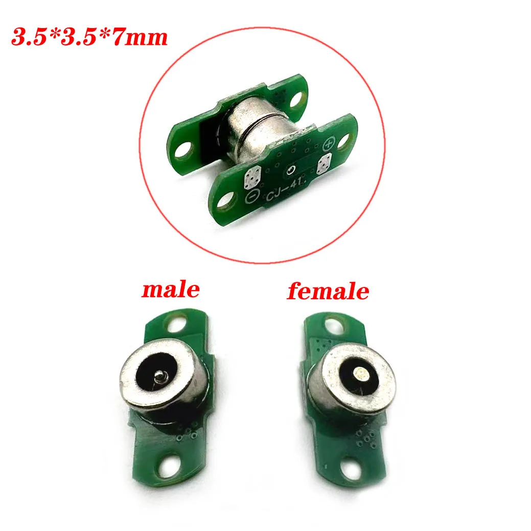 

1Set 3A DC Magnetic Pogo Pin Connector Pogopin Male Female spacing Spring Loaded DC Power Socket With installation holes