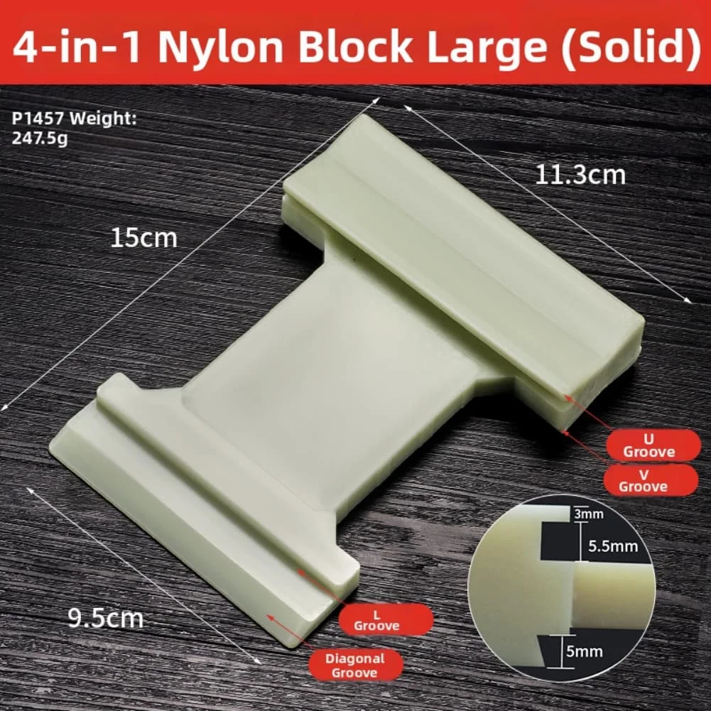 Multi-functional Nylon Tapping Block Tool For Efficient Laminate, Vinyl And Wood Flooring Installation Tapping Block