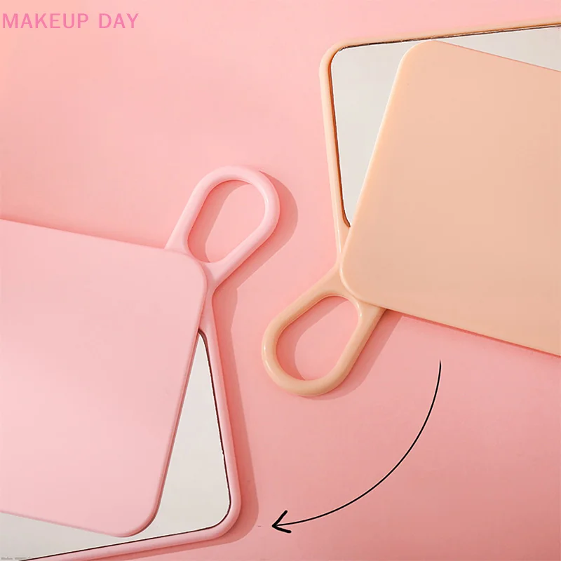 Small Quadrate Mirror Portable Sliding Cover Make-Up Mirror Mini Mirror Sliding Cover Handheld Mini Pocket Mirror Makeup Mirror