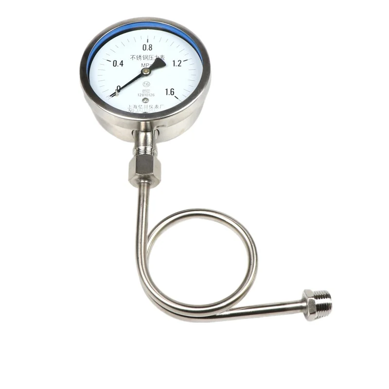 

Буферная трубка манометра 304SS, изгиб манометра, конденсация, внутренние и внешние зубчатые соединения, 4 разделенные зубья