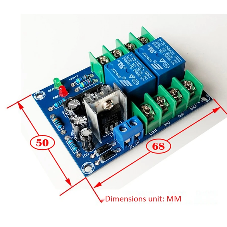 Dual Channel Speaker Protection Circuit Board High-Power Audio Amplifier Speaker Protector