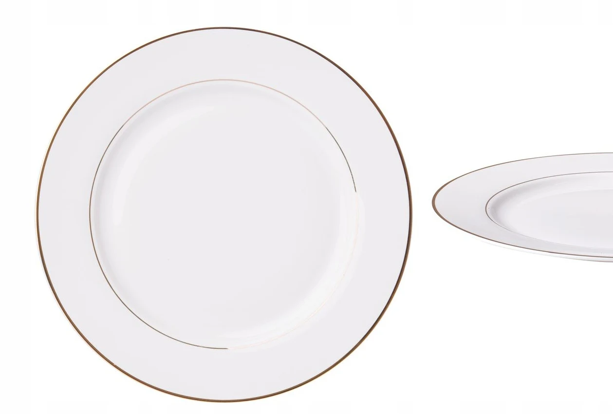 Ambition Assiette à dîner porcelaine ronde blanc 27 cm