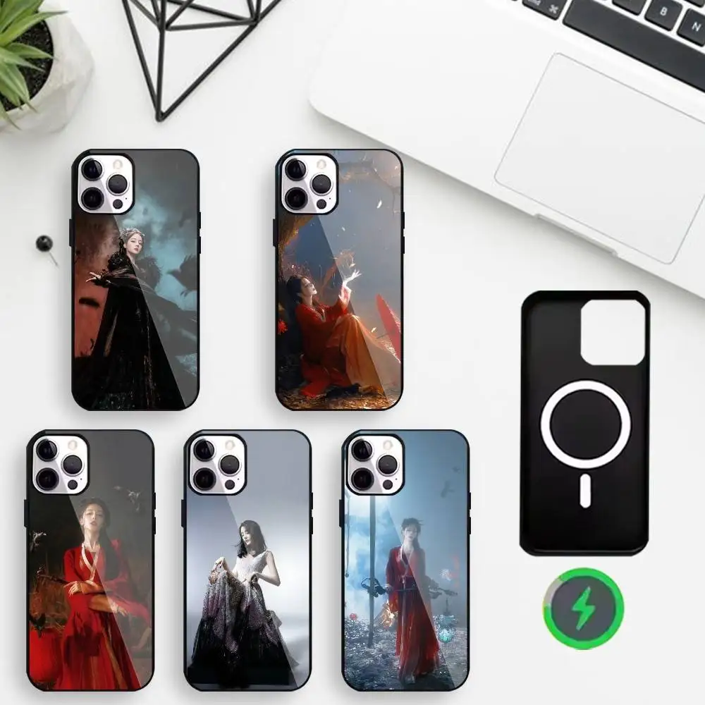 

Dilraba Phone Case For iPhone17,16,15,14,13,12,11 Plus,For Magnetic Wireless Charge Cover