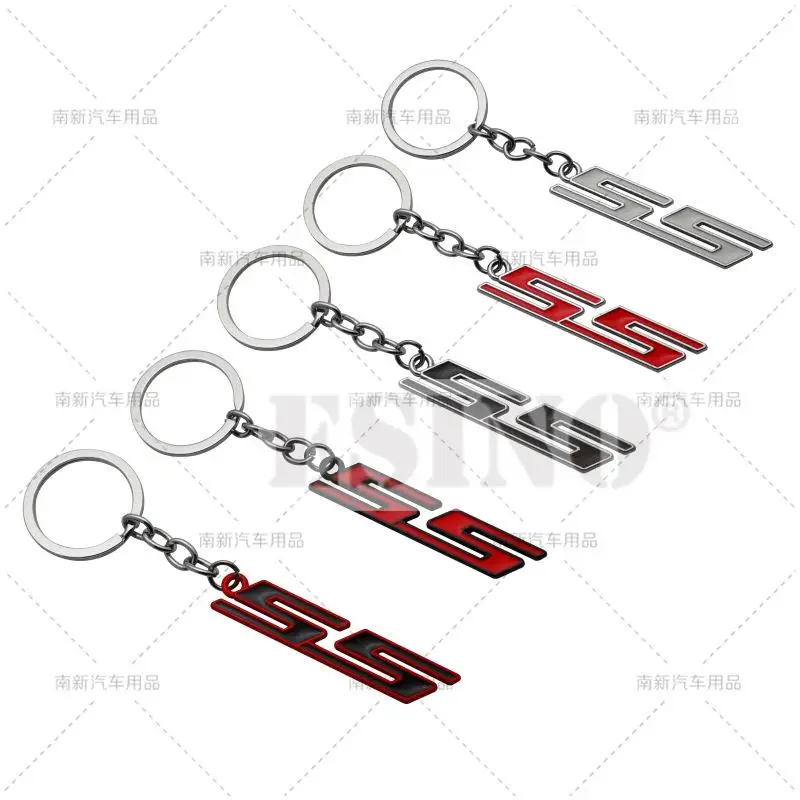 Car Styling 3D Metal Zinc Alloy Metal SS Key Chain Keychain Key Ring for Chevrolet Malibu Camaro Trax Blazer Tahoe Suburban