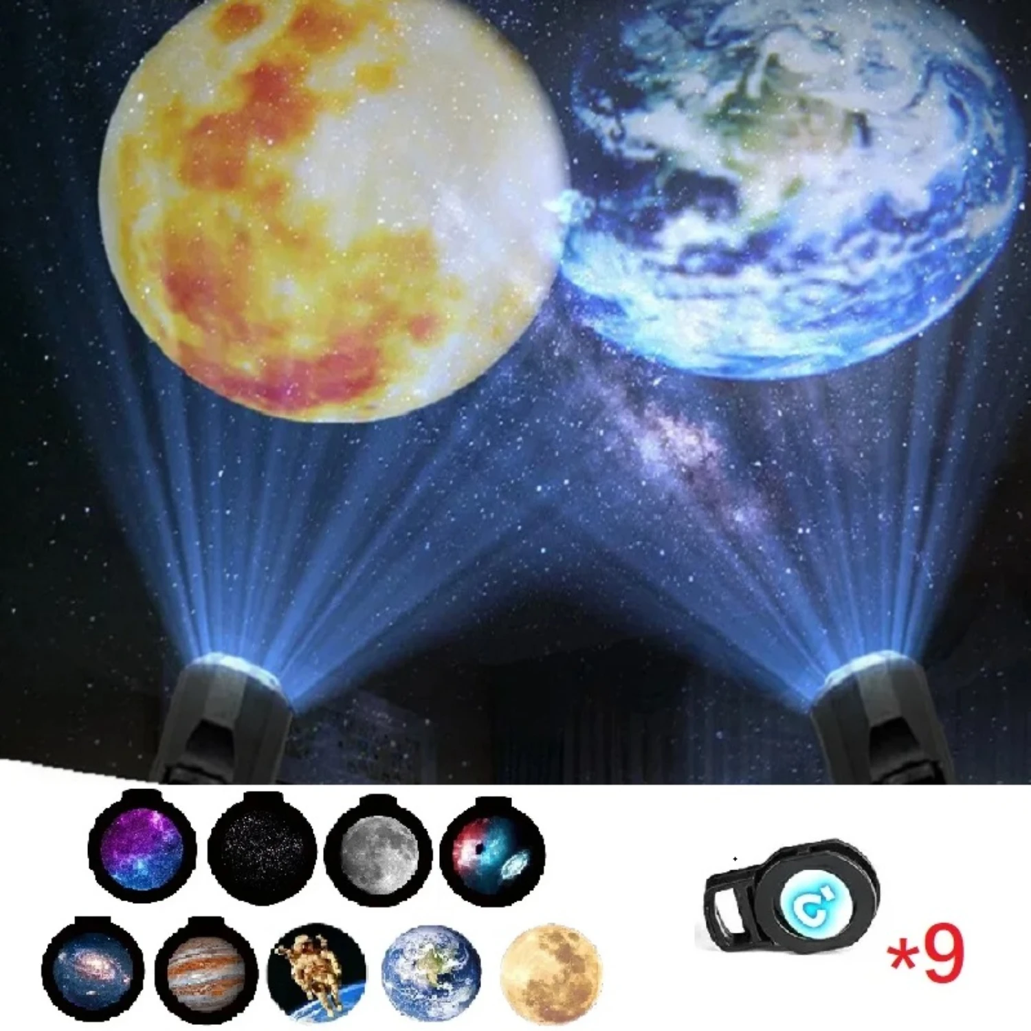 New Enhance Your Space with Atmospheric Earth Projection Lamp Star Projector LED Night Light for Bedroom Wall Decor - Create a M