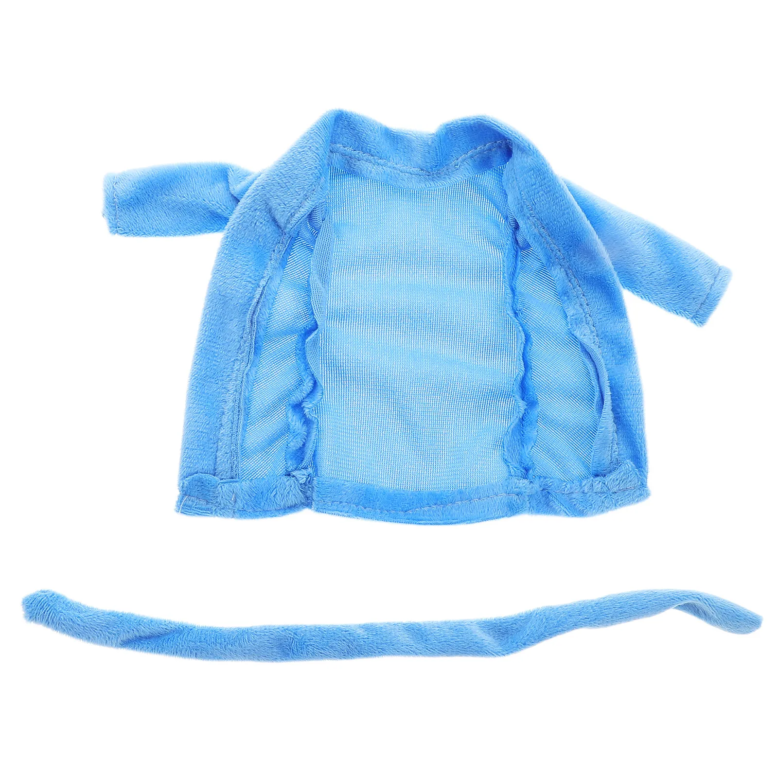 

1 Piece Exquisite Miniature Bathrobe Accessory for Soft Comfortable Fabric Elegant Simple Color Fit Most Mini Spa