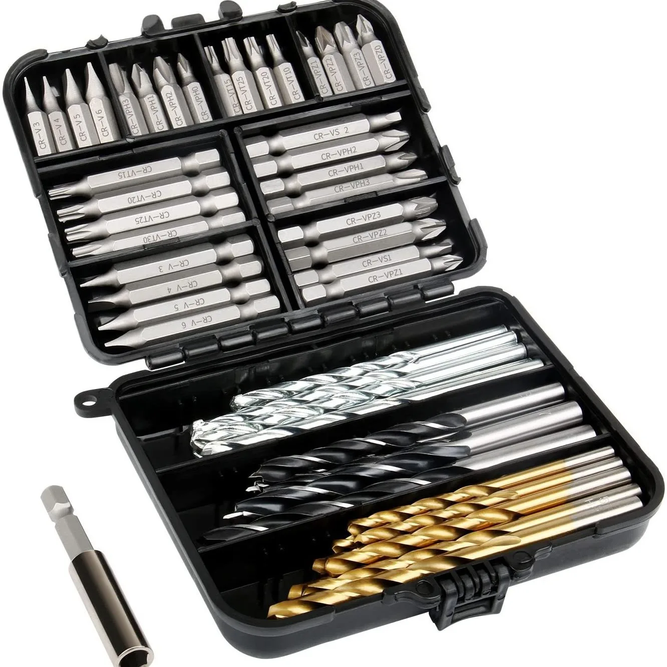 

Hi-Spec 95-piece drill bit set construction twist drill hand electric drill bit set punch bit