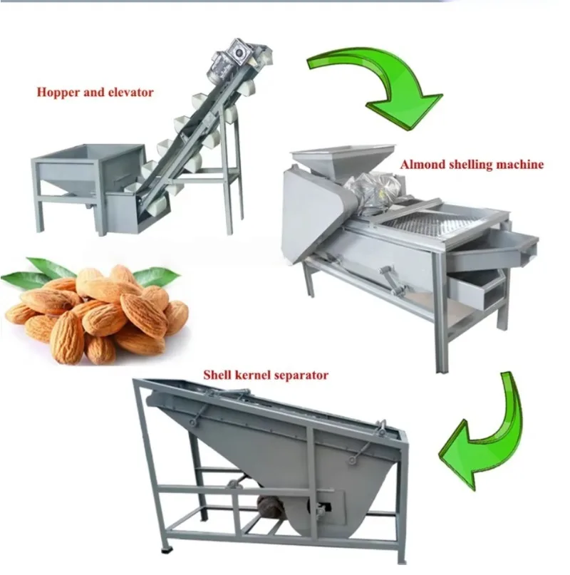 Commercial Hazelnut Sheller Machine Pine Nut Macadamia Pecan Nut Shelling Machine