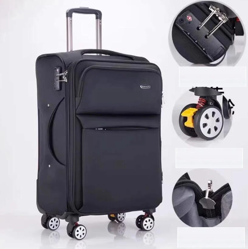 Imagem -04 - Bagagem Oxford Softside Spinner para Homens Mala de Viagem Mala de Negócios 26 28 24