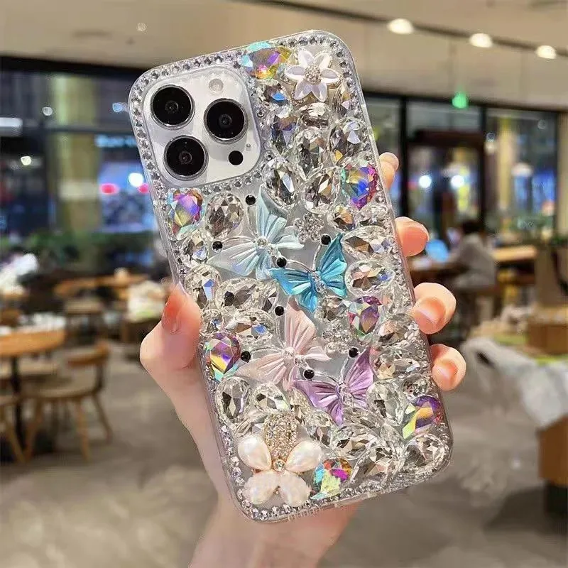 Diamond Case for Huawei P50Pro, P40, Mate40, Honor 9X, 50, 60Pro Case, Handmade Series, Sparkle, New