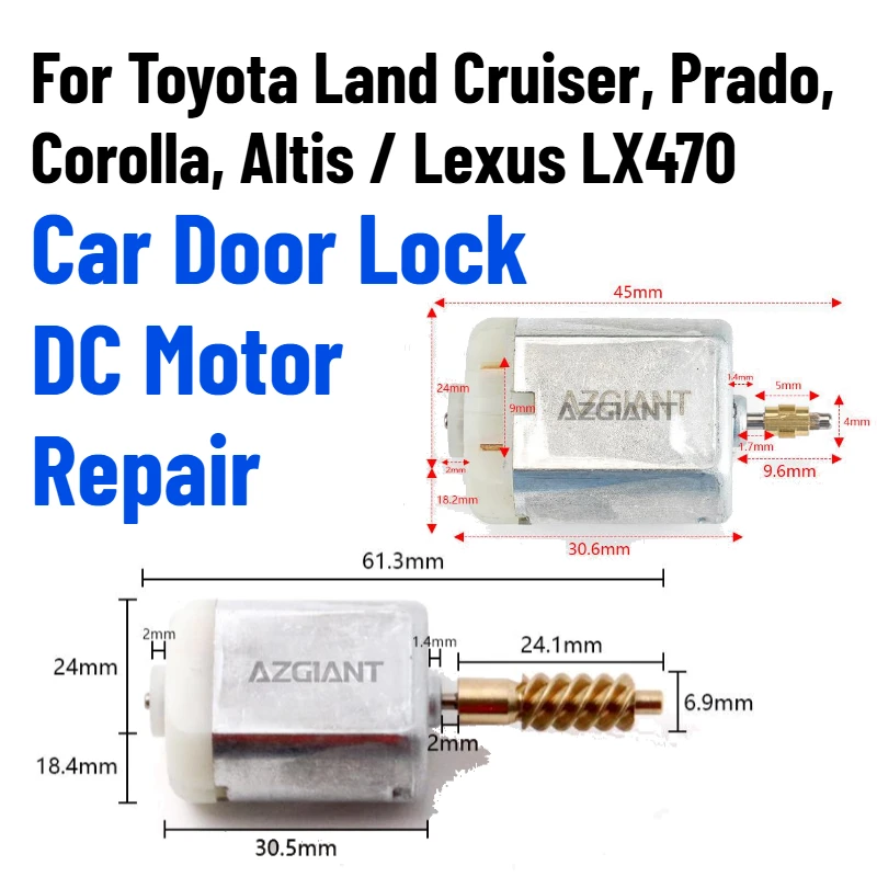 Car Central Control Door Lock DC Motor for Toyota Lexus Land Cruiser, LX470, Prado, Corolla, Altis 51677KN 200 FC-280PT-22125 CW