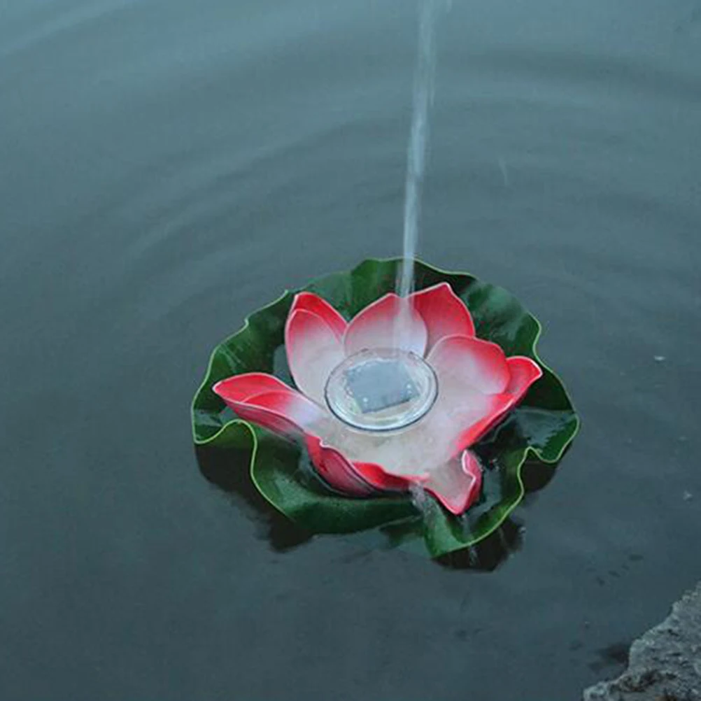

1pcs Solar Powered Lotus Lantern Pool Decoration Outdoor Flower Lights Waterproof Lightweight Real Look Garden Supplies