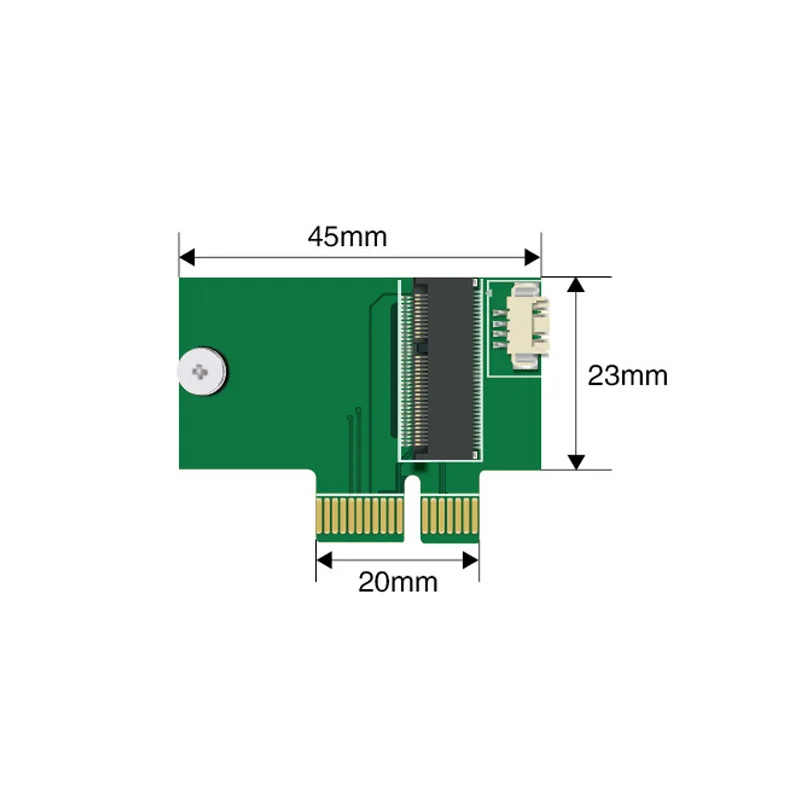 Tarjeta adaptadora M.2 NIC a PCIe-1x Ngff NIC para máquina de escritorio, tarjeta de red BCM94352Z modificada