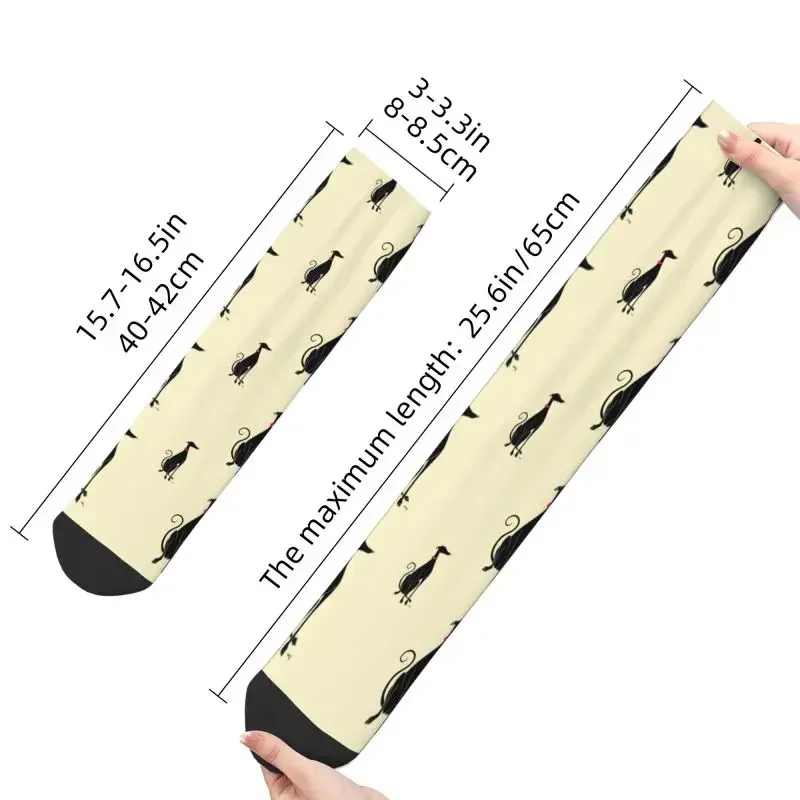 Snooty Mens Crew Socks Unisex Fun 3D Printing Greyhound Whippet Dog Dress Socks