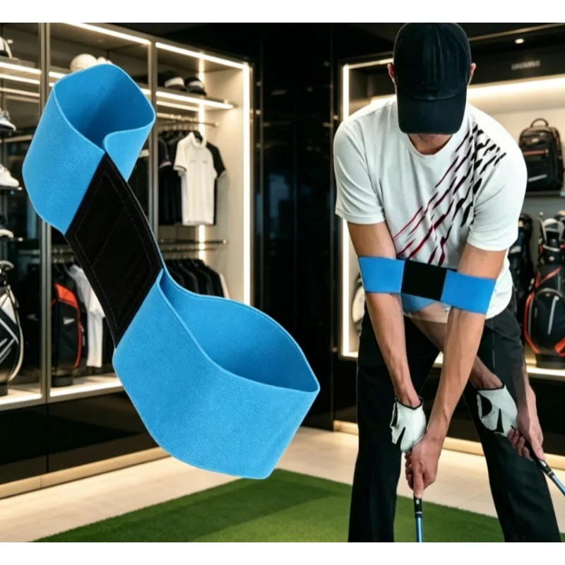 1PC Professional Elastic Golf Swing Trainer Arm Band, Golf Swing Gesture Corrector For Men Women Beginners