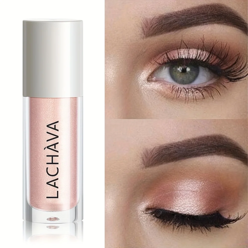 Thin Glitter Liquid Eyeshadow, Fine Shimmer, Waterproof Sweatproof, Long Lasting Non-Smudge Metallic Eye Makeup