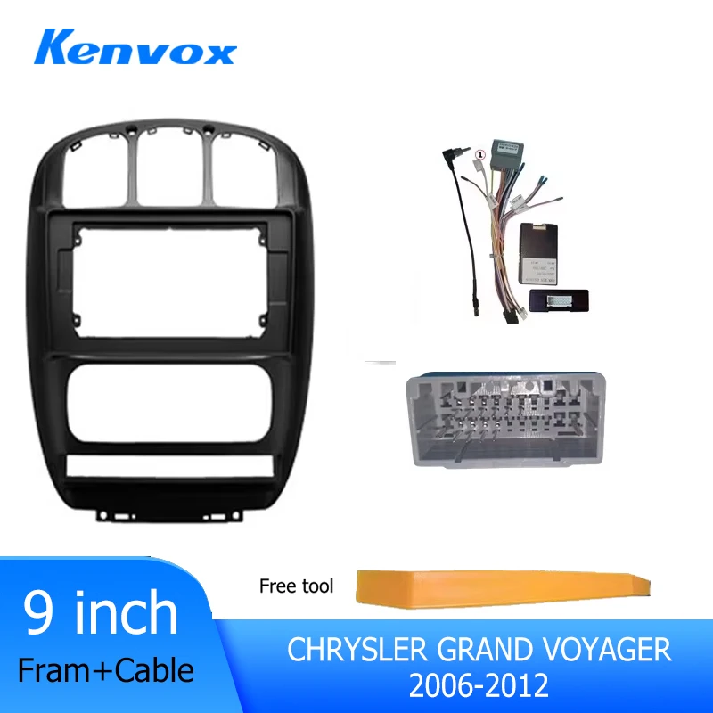 

Kenvox Apply 2-диночный автомобильный радиоприемник, комплект рамки для Chrysler Voyager Town&country Rs, авто стерео панель, отделка лицевой панели Fascia