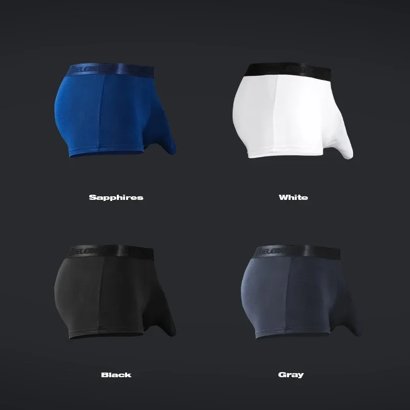 

5 шт., мужские трусы с разрезом Bullet, мужские боксеры из модала Ice Silk, летние тонкие дышащие влагостойкие трусы с носорогом