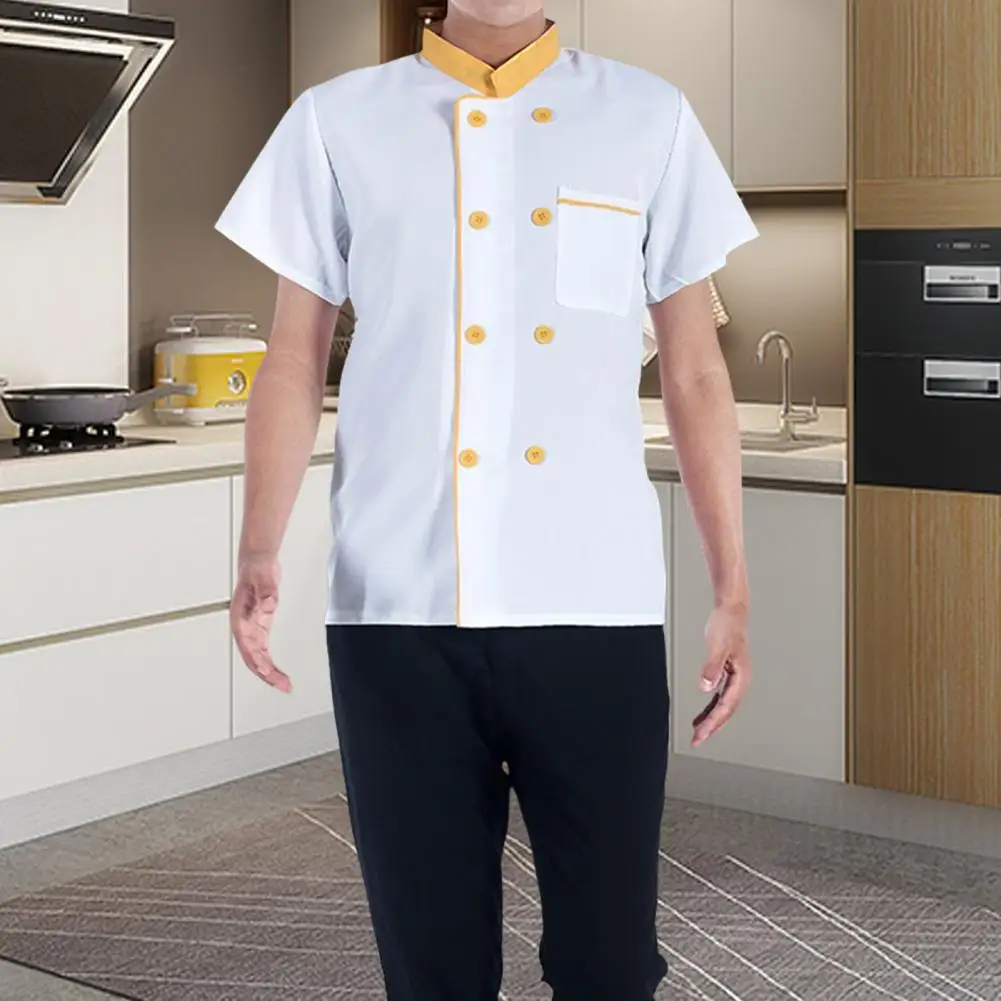 Chef Shirt Kitchen Jacket Hotel Western Chef Uniform Food Service Catering  Chef Shirt Work Clothing Restaurant Waiter Uniform