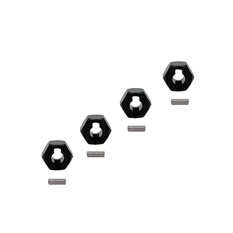 Cubo sextavado de roda de 7mm para WLtoys 244016 LOSI Micro-B 1/24 RC Car Metal Upgrade OP Acessórios Kit de peças