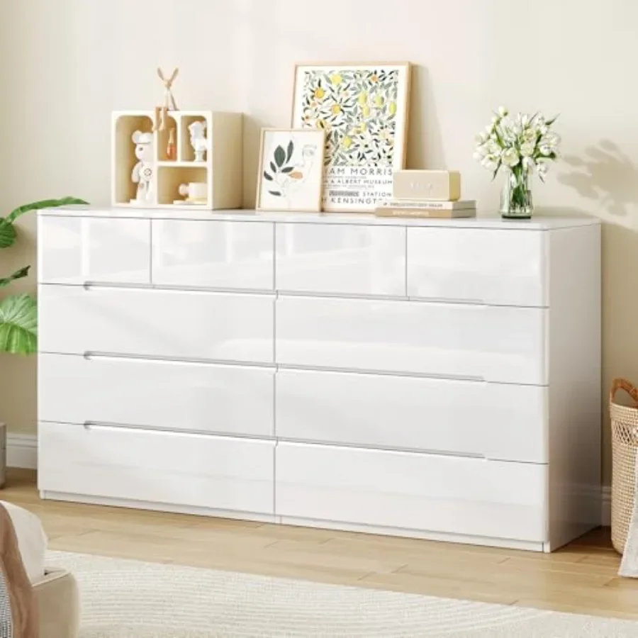 10 Drawer Dresser for Bedroom, 55