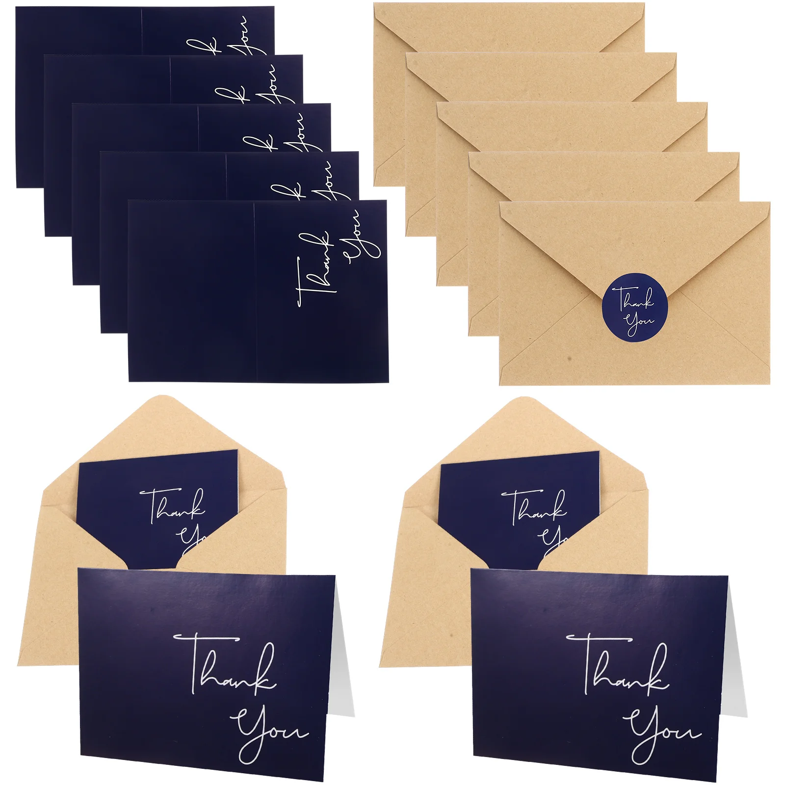 Envelope Sticker Greeting Card Blank Teacher Friend Colleague Thank You Set Business Cards Wedding Envelopes