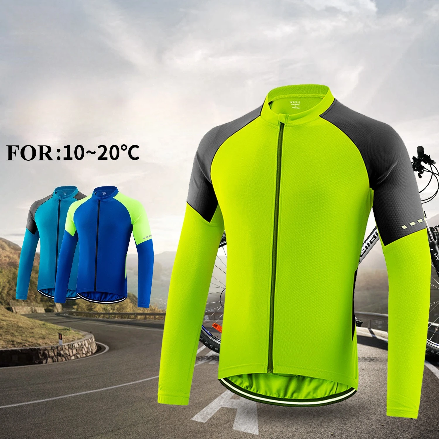 

Long Sleeve Bicycle Jersey Man Summer Road Cycling Breathable Jersey Clothes For MTB Mountain Bicycle Sportswear Male Clothing