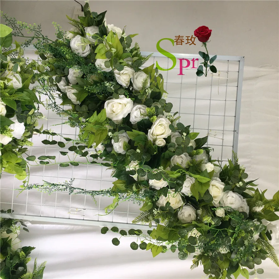 Decorative Flower Supplies Round Arch Stage Floral Frame Garden Backdrop Ceiling Wedding Entrance Moon Gate