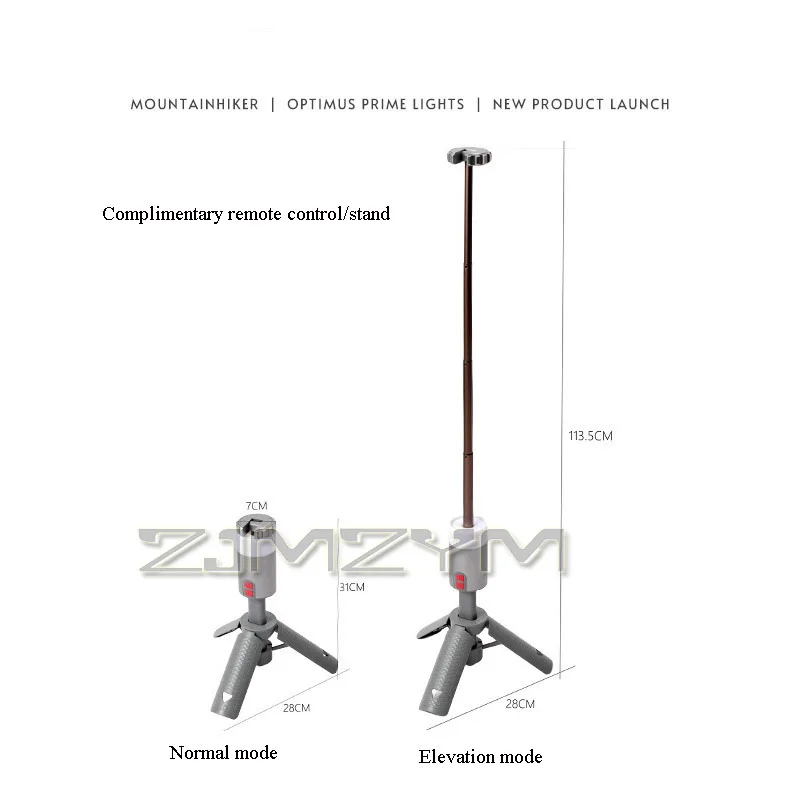 6000Mah Telescopic Camping Light โคมไฟแบบชาร์จไฟได้หรี่แสงได้แบบพกพาเต็นท์แขวนโคมไฟอัตโนมัติขาตั้งสามเหลี่ยม
