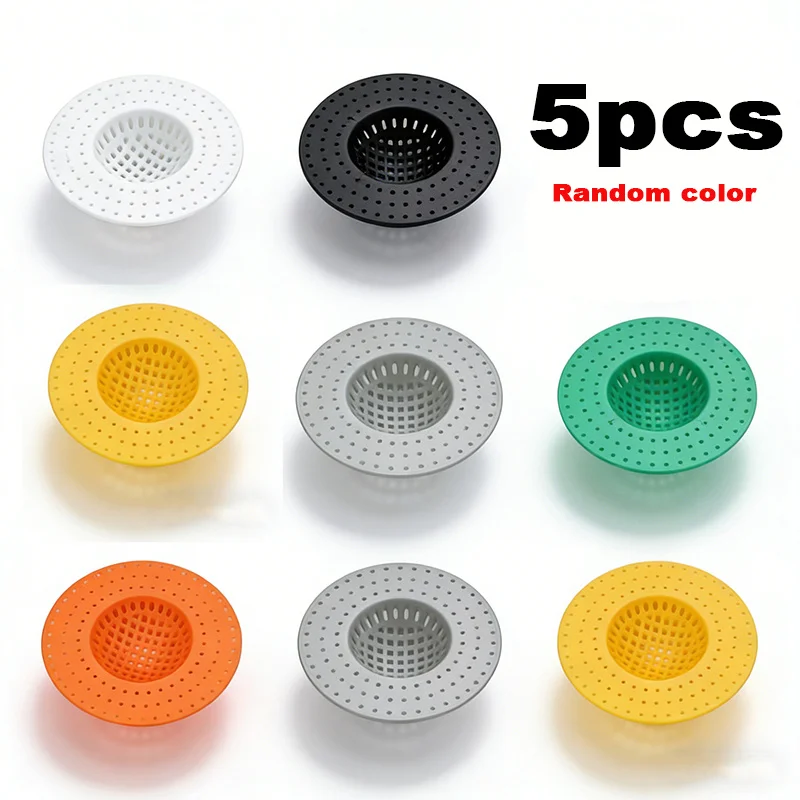 Kitchen sink and bathroom drain hole filters designed to prevent blockages and pests, effectively capturing food residues