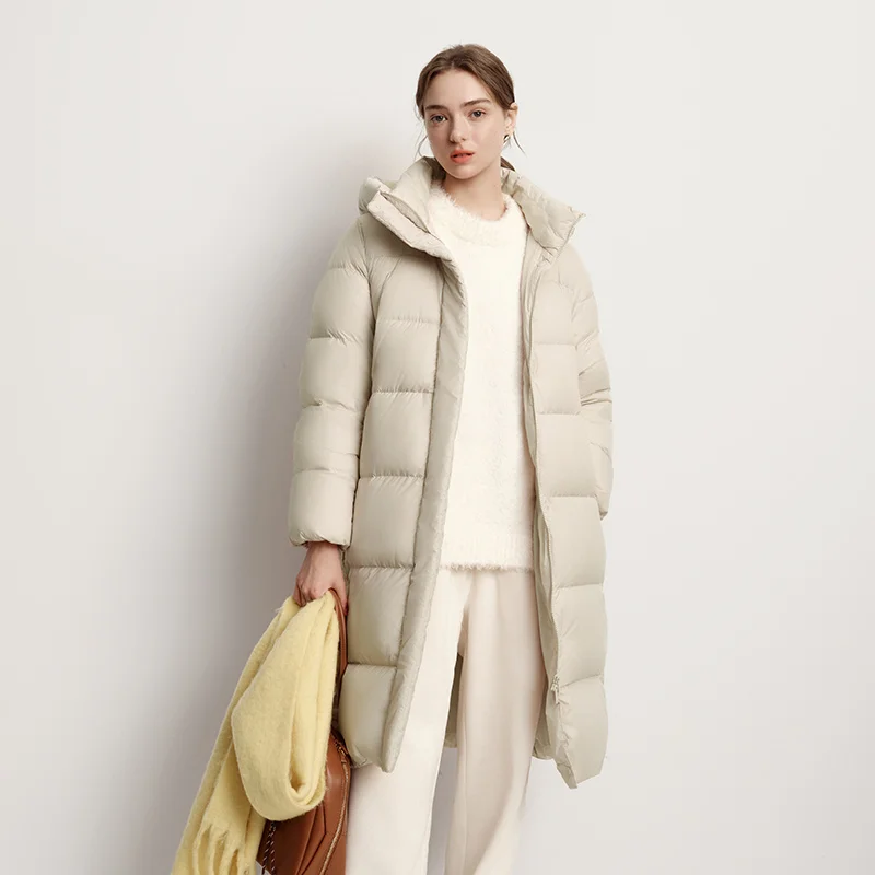 Semir سترة طويلة للنساء معطف مقنع مقاوم للماء 2025 شتاء جديد فضفاض للفتيات سترة متعددة الألوان رشاقته Windbrake أسفل معطف