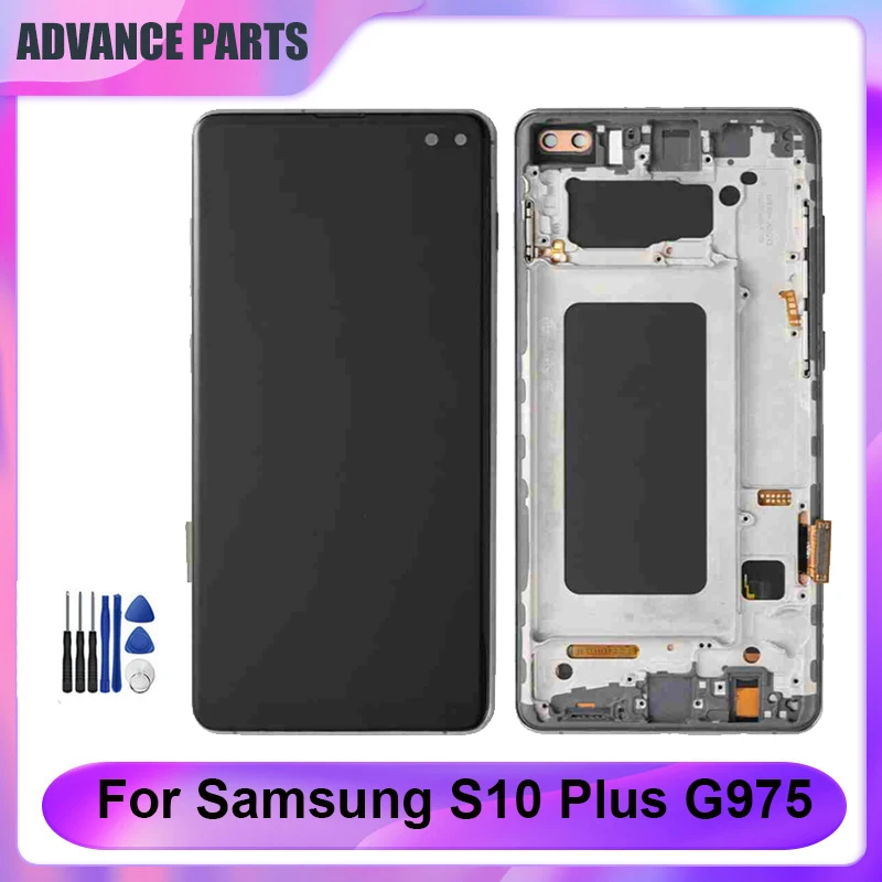 Incell For Samsung Galaxy S10 plus G975 LCD Display Touch Screen Digitizer Assembly For Samsung S10+ LCD Screen