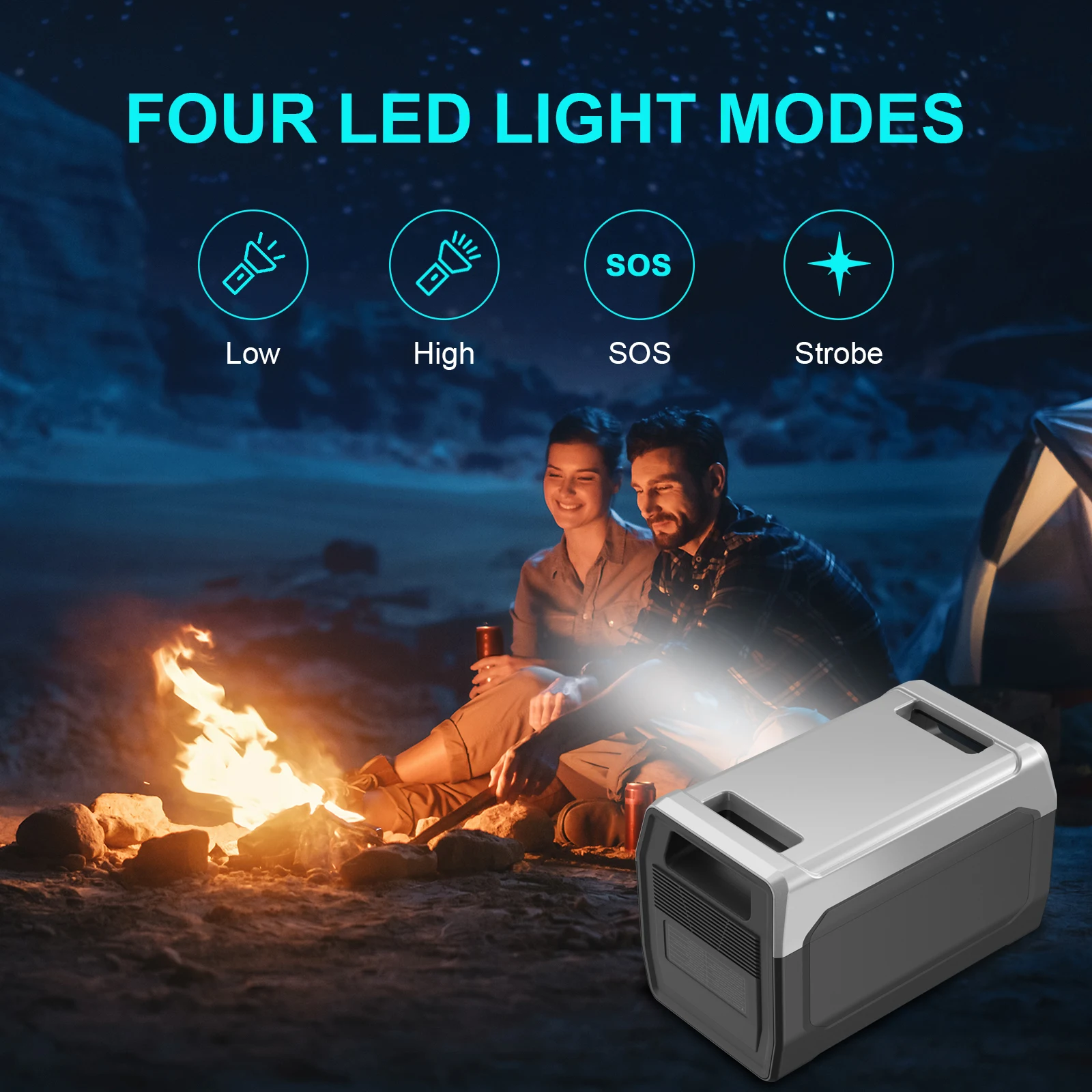 CTOLITY 1800W Portable Power Station 1000W 500W Solar Generator 220V Lifepo4 Battery Camping RV Portable Backup Energy Systems