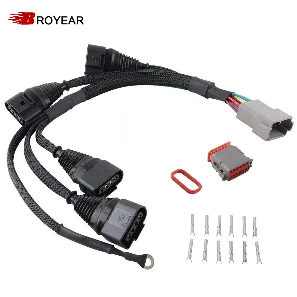 

Broyear High Quality NEW Ignition Coil Wiring Harness 1.8T Turbocharged Loom for Audi VW 1.8T 034-701-0004 06B998018T