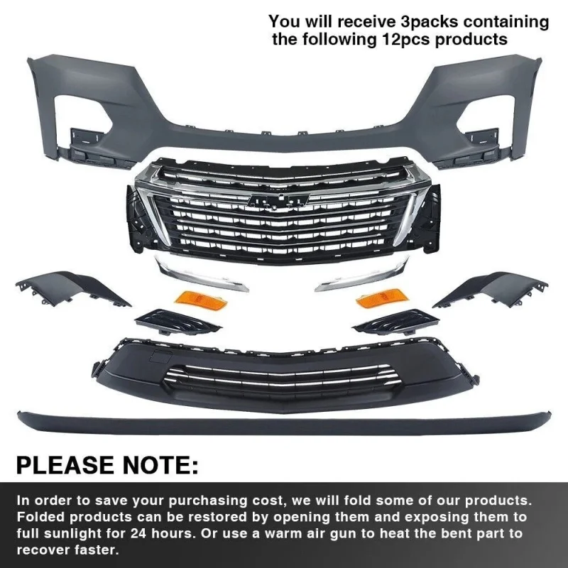 Suitable For 2022-2024 Chevrolet Traverse Front Bumper Grille Assembly Kit 85596503