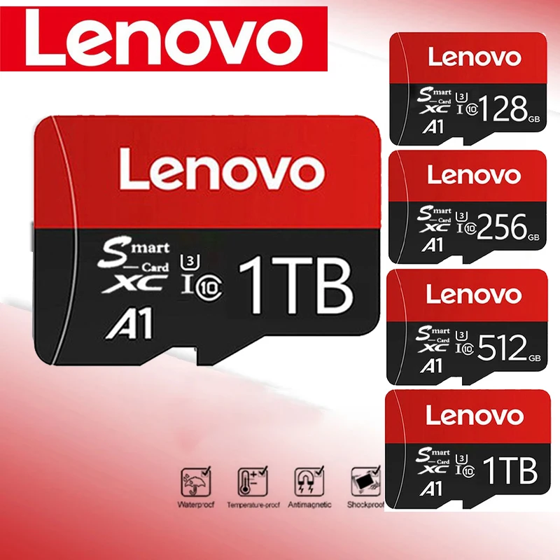 

Lenovo Micro SD Card High Speed Memory Card 128GB 256GB 512GB 1TB Cartao De Memoria Flash Memory TF Card C10 For Lenovo Sandisk