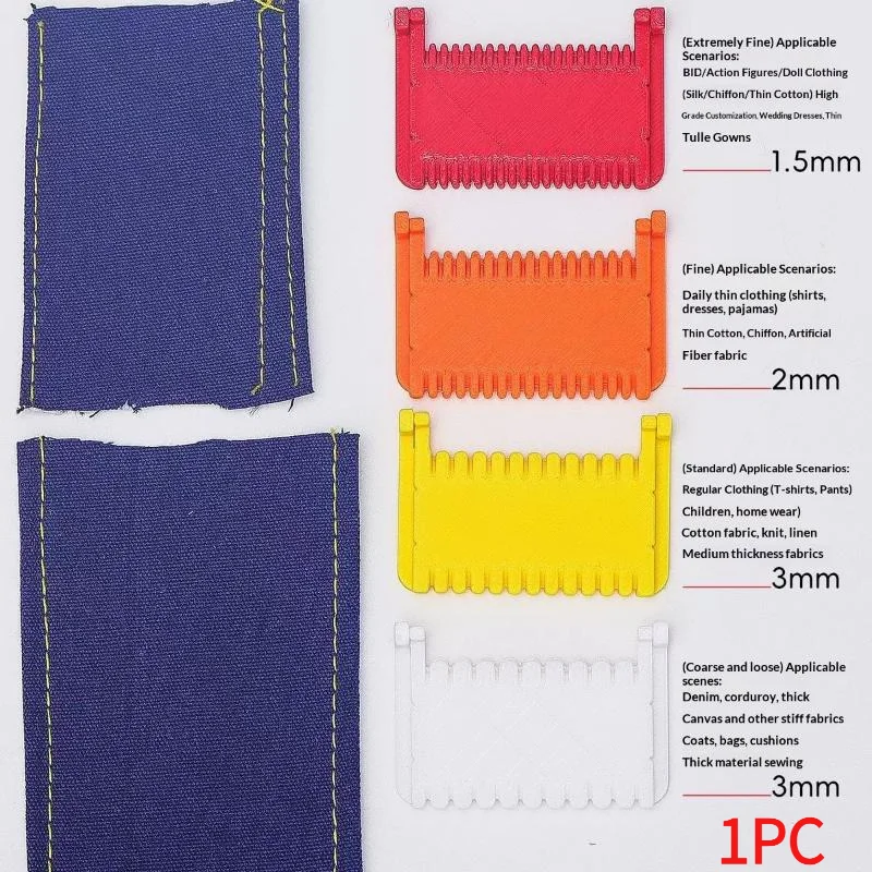 1PC Sewing Guide Template For Consistent Stitches Spacing Precision Sewing Tool For Fabric Embroidery Leather Craft.