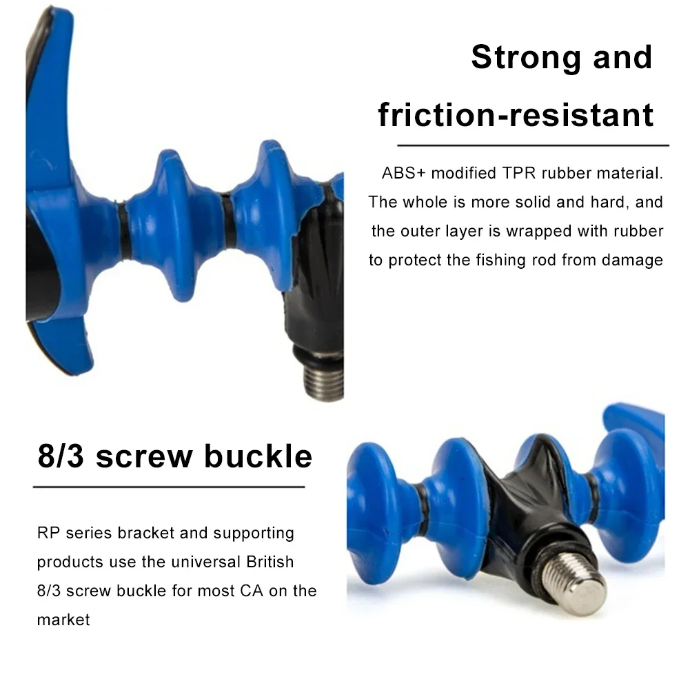 Fishing Rod Pod Holder Bracket Head Secure Stability Carp Fishing Rod Rest Head Feeder Pod Stand Holder Fishing Accessories