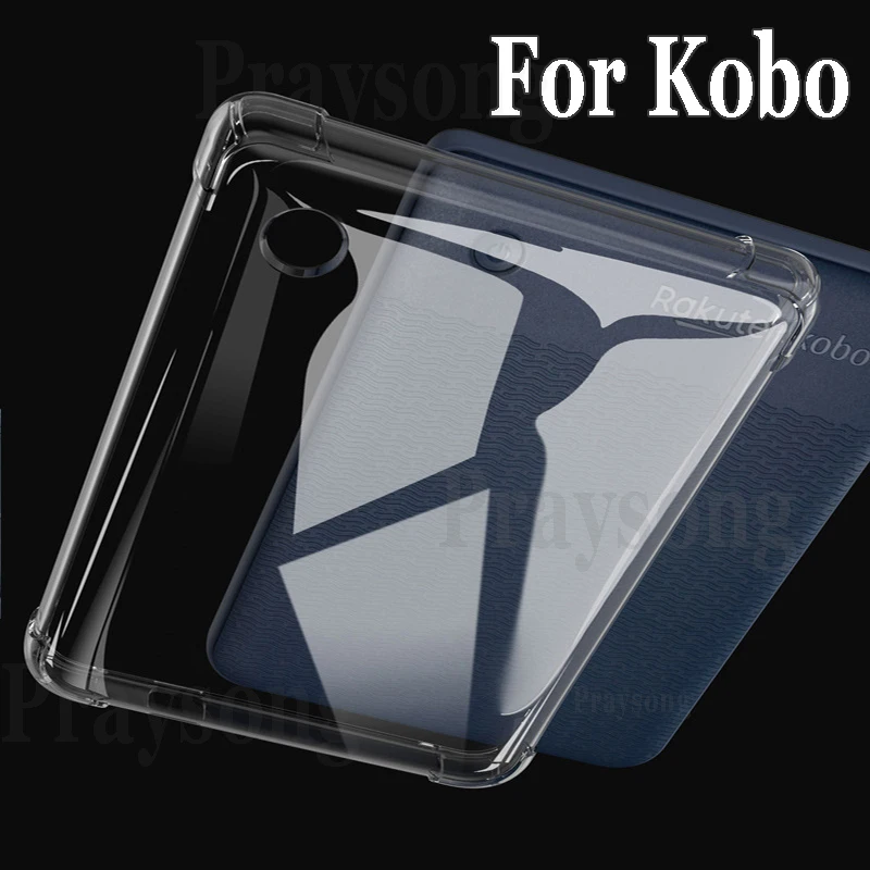 Clear Case for Kobo Clara HD 6 Inch Ebook Libra 2 Clara 2E Cover for Kobo NIA Protective Cover TPU Fundas Soft Back Case Airbag