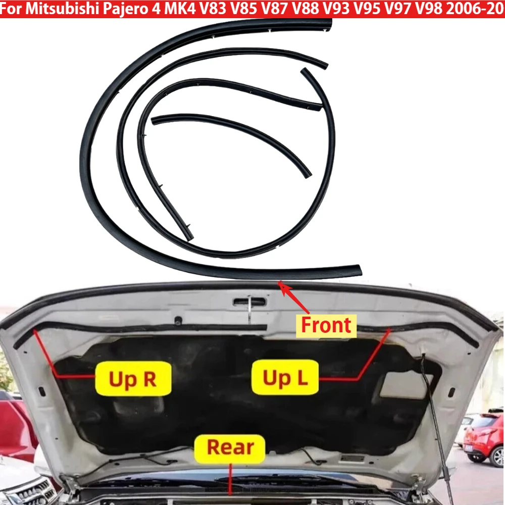 

Car Hood Weatherstrip Bonnet Rubber Seal For Mitsubishi Pajero 4 MK4 V83 V85 V87 V88 V93 V95 V97 V98 2006-2020