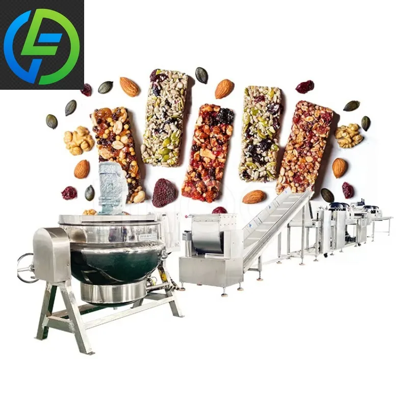 Commercial Rice Crispy Production Line Automatic Puffed Rice Cake Making And Forming Equipment Customized