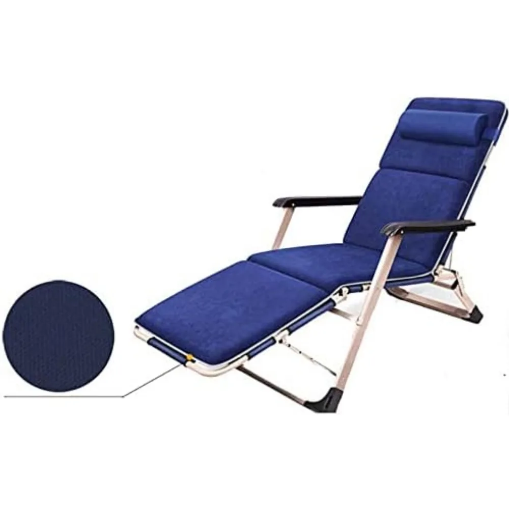 كراسي الشاطئ والحديقة القابلة للطي - راحة محسنة لاستراحات المكتب والاسترخاء في الشرفة بنمط نسج اللؤلؤ الأزرق