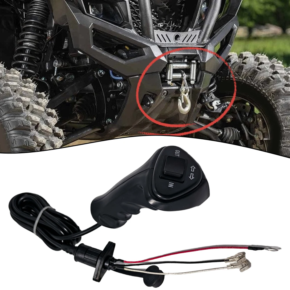 Electric Winch Remote Control 3Pin with Cable for Car Off Road Vehicle Compatible with 500A Current and 12V 48V Winch Systems