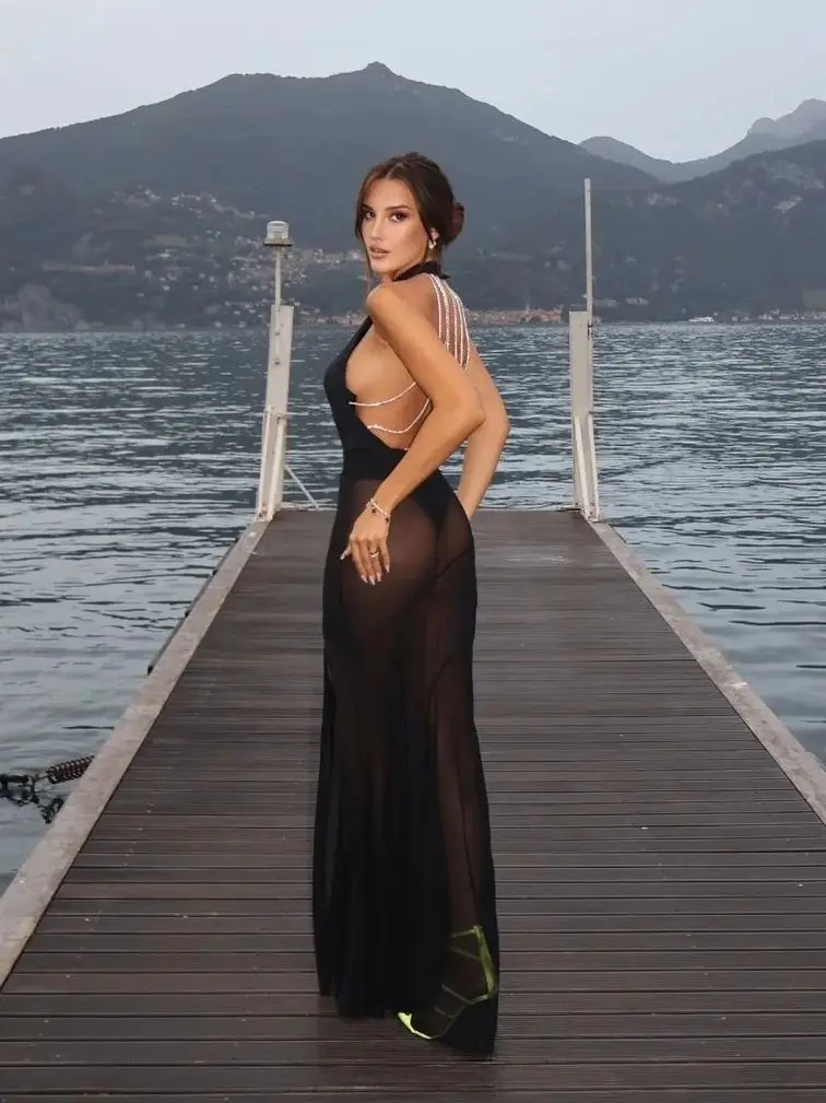 Mode sexy backless vrouwen eendelig badpak met rok 2-delig halter bodysuit dame vakantie outfits avond feestjurk kleding