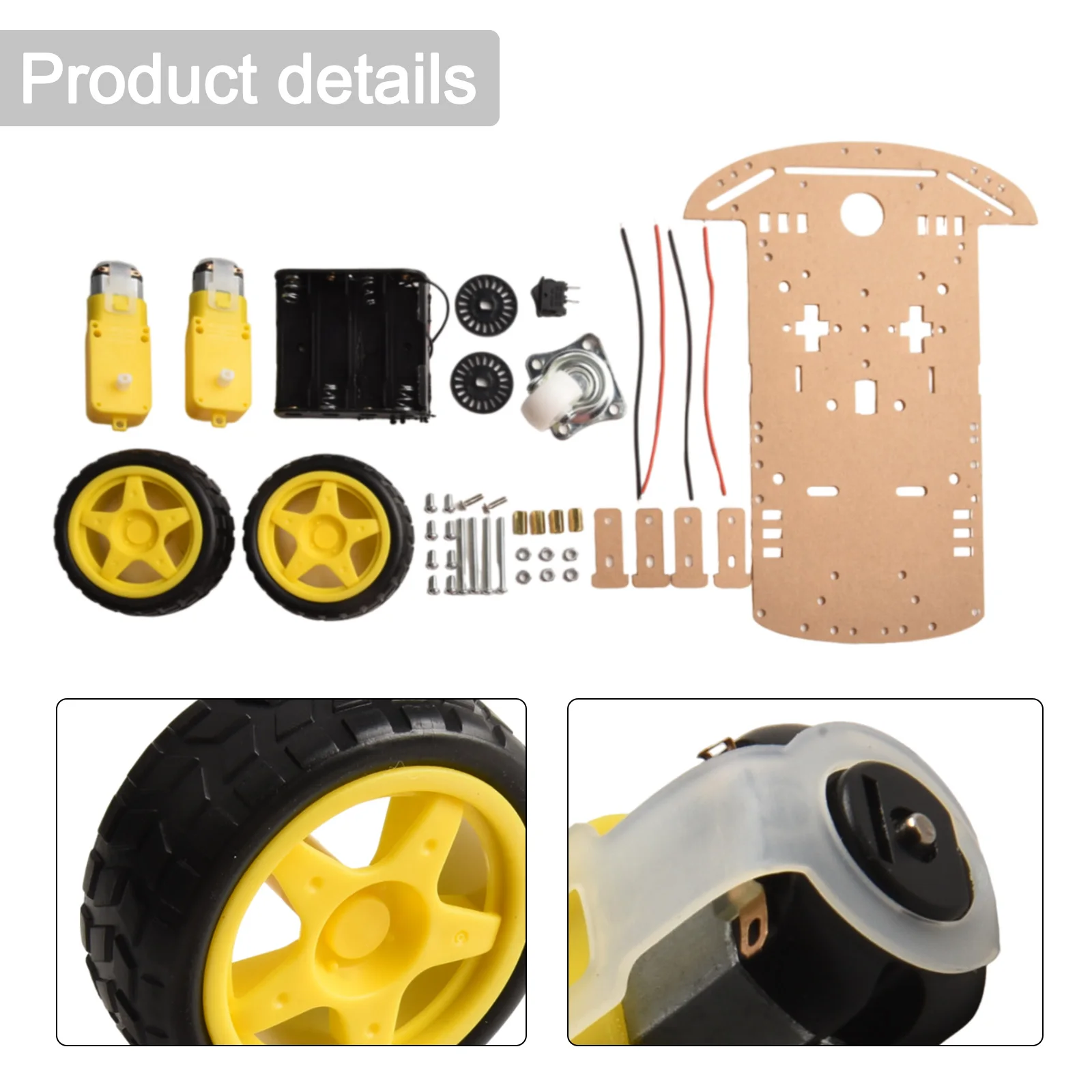 2WD Smart Car Chassis Kit For Arduino 2 Gear Motors Smart Trolley Chassis Wireless Remote Control Speed Detection Kit